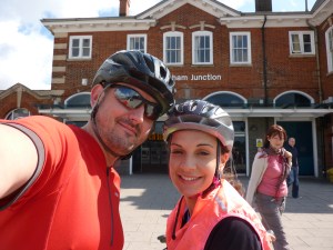 Sarah and I about to depart CJ